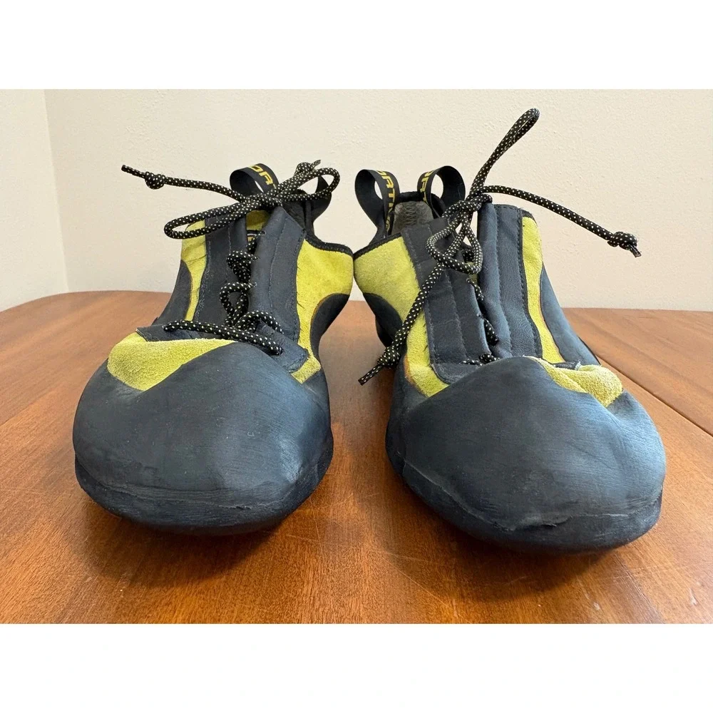 La Sportiva Miura Lace Climbing Shoes EU 46 US Men 12.5 Yellow Black Vibram